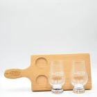 Balvenie Wooden Serving Tray & 2 Nosing Glencairns