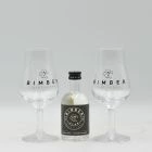 Bimber New Make Spirit Miniature & 2 Glasses 