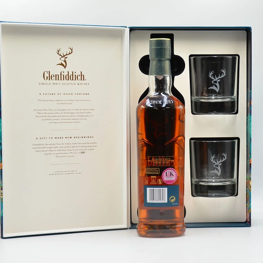 Glenfiddich 18yo Malt Whisky Chinese New Year Gift Set 40%