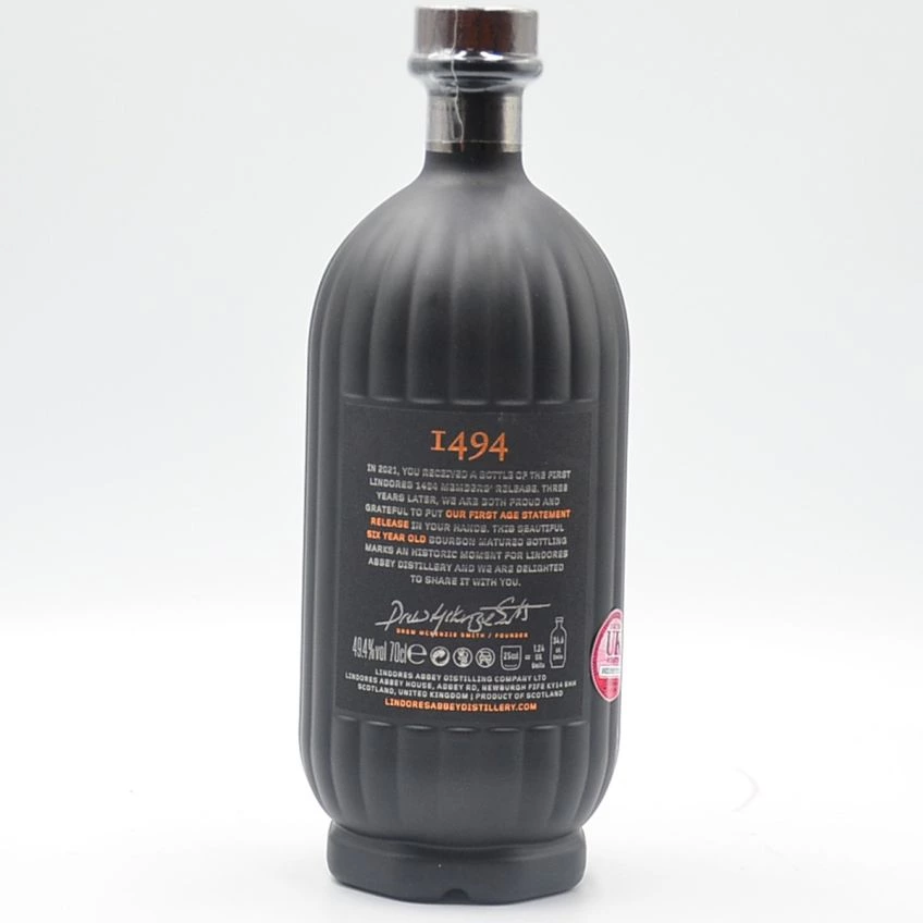 Lindores Abbey Whisky 1494 6yo Members Edition 1 49.4%