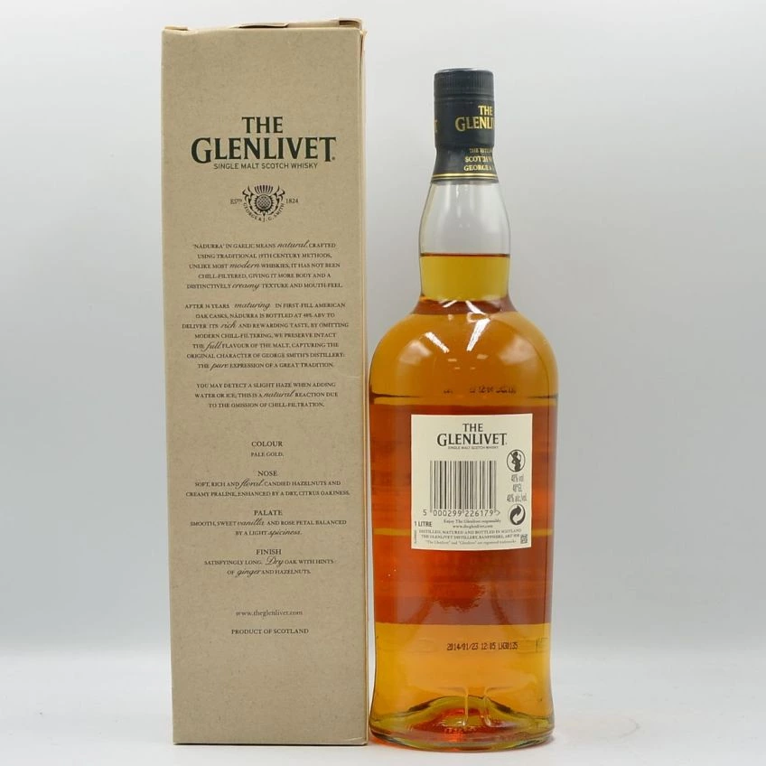 Glenlivet 16yo Nadurra Whisky Batch 0114G 2014 100cl 48%