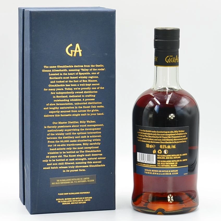 Glenallachie 30 Year Old Speyside Malt Whisky Batch #1 48.9%