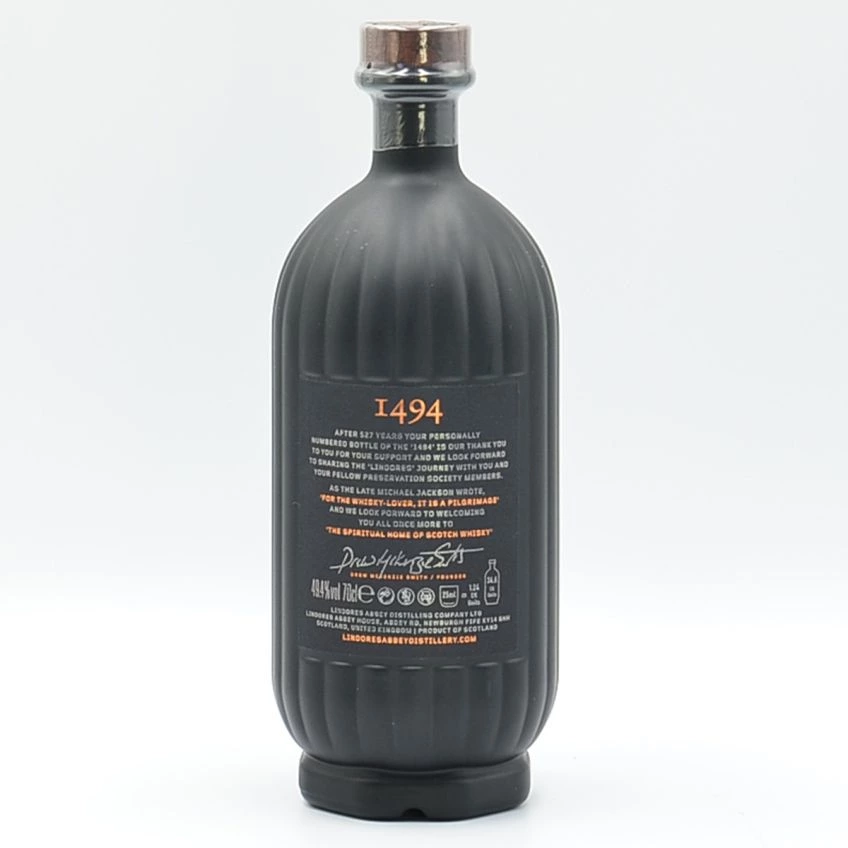 Lindores Abbey Whisky 1494 Inaugural Members Release 49.4%