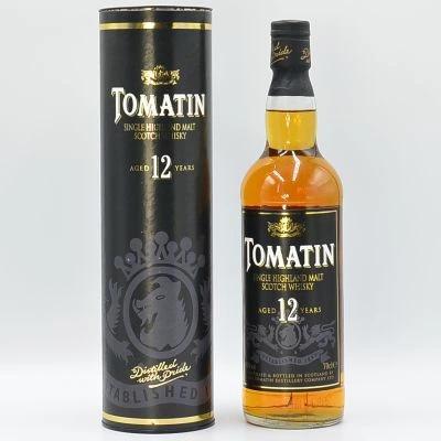 Tomatin 12 Year Old Highland Whisky 2000's Tube Design