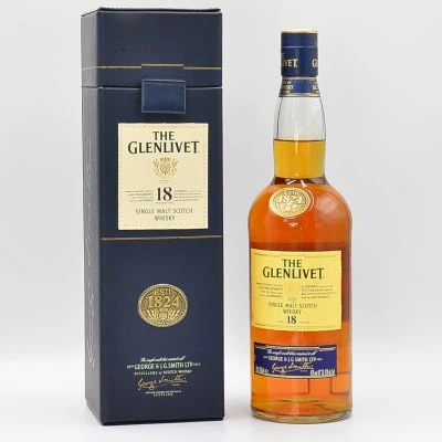 Glenlivet 18 Year Old Speyside Malt Whisky in Leather Case