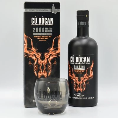 Tomatin Cu Bocan Highland Whisky 2006 Limited Edition Gift Set with Glass