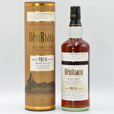 Benriach 30 Year Old Malt Whisky 1976 Richly Peated Single Cask