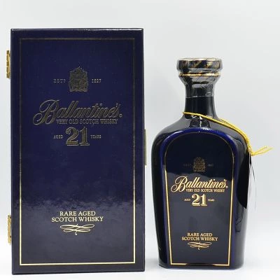 Ballantine's 21 Year Old Scotch Blue Wade Decanter 50cl
