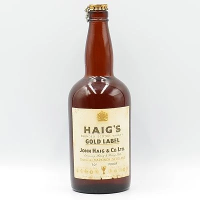 Haig's Gold Label Scotch Whisky Spring Cap 70 Proof 1950s Early 60s
