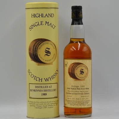Benrinnes 9 Year Old Speyside Malt Whisky Signatory Vintage 1989
