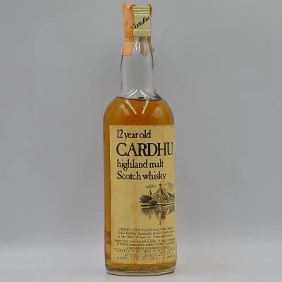 Cardhu 12 Year Old Malt Whisky John Walker and Sons 1970s