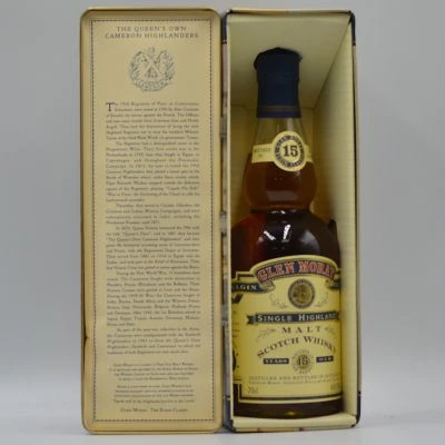 Glen Moray 15 Year Old Whisky The Queens Own Cameron Highlanders