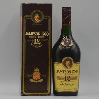 Jameson 12 Year Old 1780 Reserve Irish Whiskey 75cl