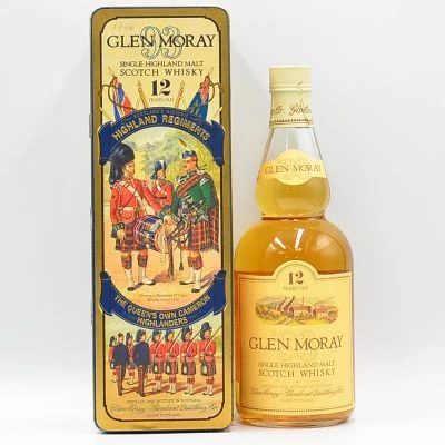 Glen Moray 12 Year Old Whisky Regiments Queen's Own Cameron Highlanders