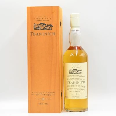 Teaninich 10 Year Old Highland Whisky Flora & Fauna 1st Edition White Cap Wooden Box