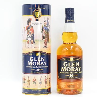 Glen Moray 16 Year Old Whisky Scottish Highland Regiments Tube