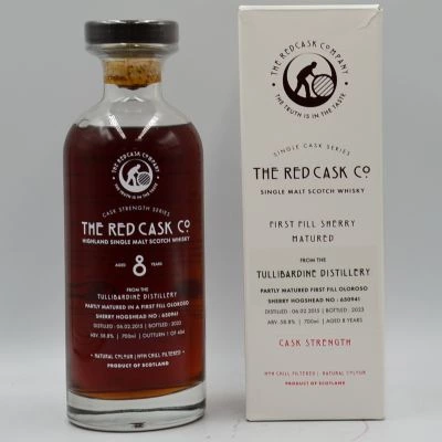 Tullibardine 8 Year Old Highland Whisky 2015 Single Cask #650941 The Red Cask Co