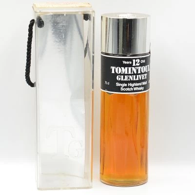 Tomintoul Glenlivet 12 Year Old Perfume Bottle (with Plastic Carry Case)