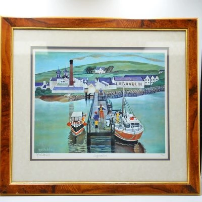 Lagavulin Alfred Daniels Hand Signed Limited Edition Print