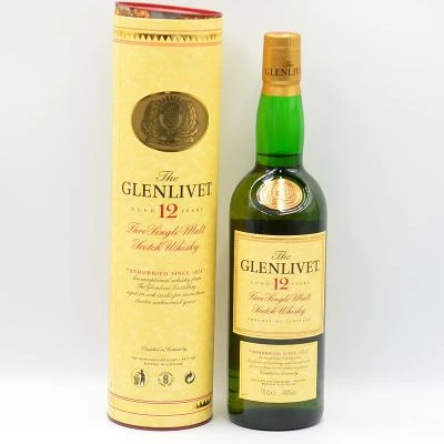Glenlivet 12 Year Old Single Malt Whisky Tube 1990s