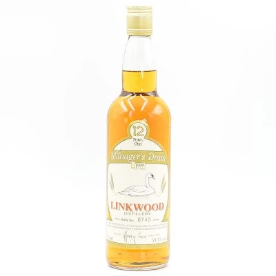 Linkwood 12 Year Old Scotch Malt Whisky Managers Dram 1999