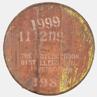 Invergordon Distillery 1980 - Wooden Barrel Cask End For Display Purposes
