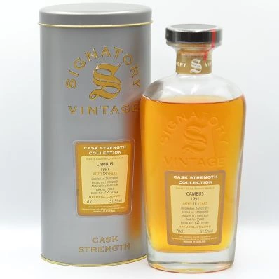 Cambus 18 Year Old Single Grain Scotch Whisky 1991 Signatory