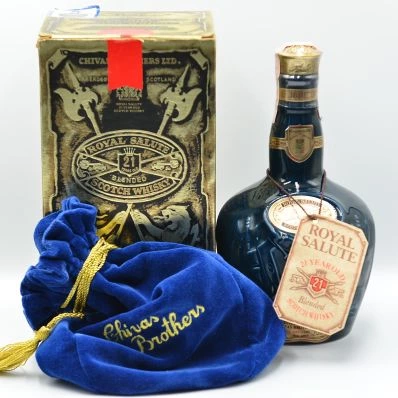 Chivas - Royal Salute 21 Year Old Wade Ceramic (Sapphire) 80 Proof
