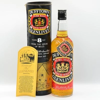 Dufftown Glenlivet 8 Year Old Speyside Malt Whisky 1980s