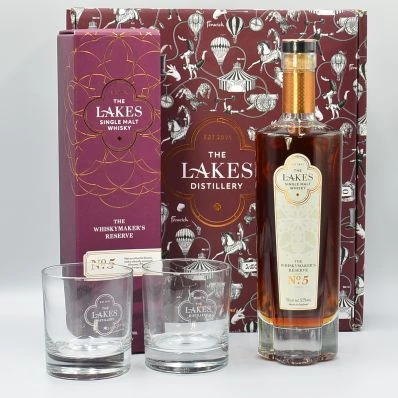 The Lakes Whiskymaker's Reserve No.5 Single Malt Whisky Gift Set