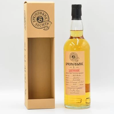 Springbank 5 Year Old Single Malt Society Members 100 Proof