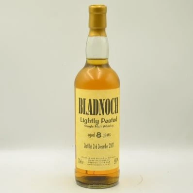 Bladnoch 8 Year Old Lowland Whisky 2001 Lightly Peated