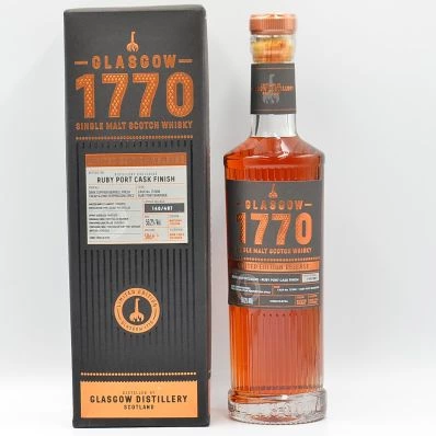 Glasgow 1770 Malt Whisky Ruby Port Cask Finish Distillery Exclusive 50cl