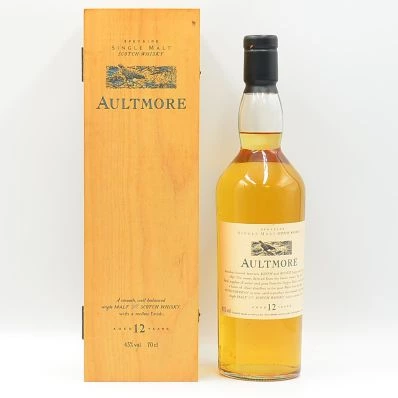 Aultmore 10 Year Old Single Malt Whisky Flora & Fauna in Wooden Box