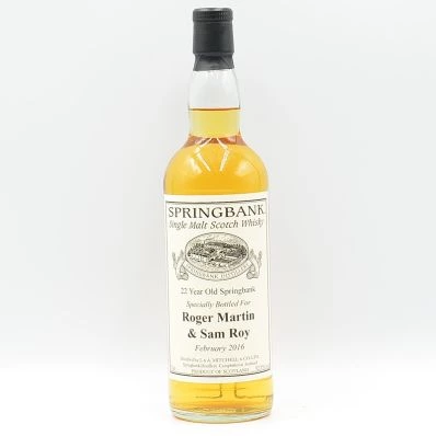 Springbank 22 Year Old 2016 - Private Cask Bottling
