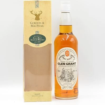 Glen Grant 25 Year Old Single Malt Whisky G&M Screw Cap