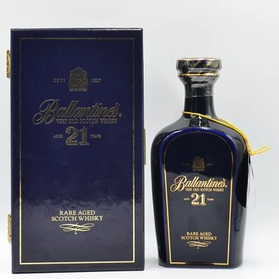 Ballantine's 21 Year Old Scotch Blue Wade Decanter 50cl