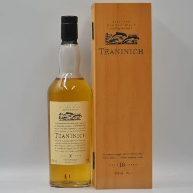 Teaninich 10 Year Old Highland Whisky Flora & Fauna Wooden Box