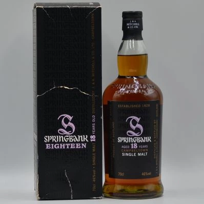 Springbank 18 Year Old Single Malt Pink Emblem Early 2010s