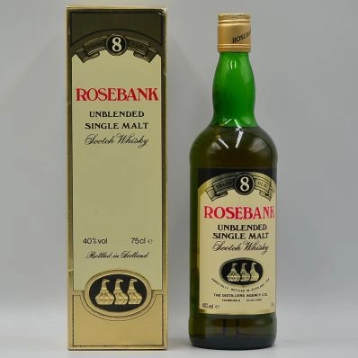 Rosebank 8 Year Old Single Malt Whisky 1980s 75cl