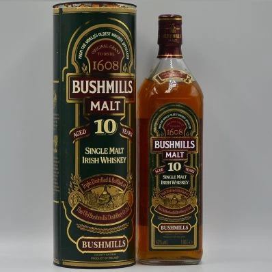 Bushmills Malt 10 Year Old Whiskey 1980s 100cl