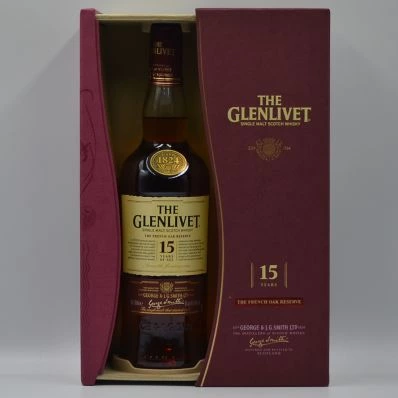 Glenlivet 15 Year Old Malt Whisky French Oak Reserve Presentation Box