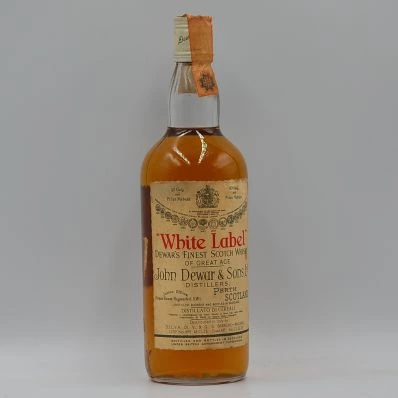 Dewar's White Label Scotch Whisky Bianchi Import 1960s