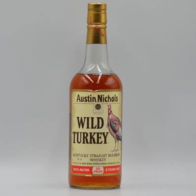Austin Nichols Wild Turkey 8 Year Old Bourbon Whiskey 101 Proof 1980s