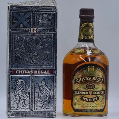 Chivas Regal 12 Year Old Scotch Whisky 75 Proof 1970s