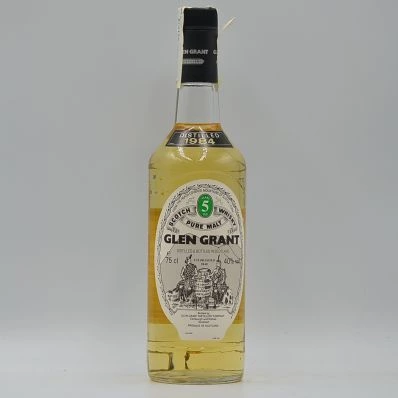 Glen Grant 5 Year Old Single Malt Whisky 1984 Seagram Italia Import