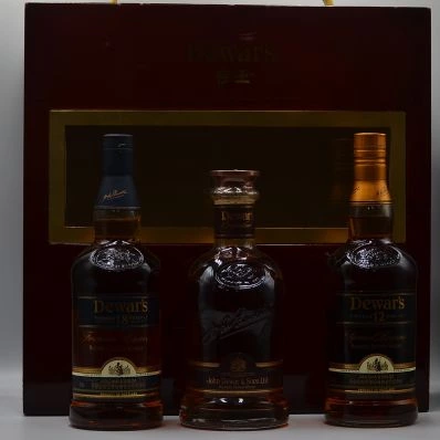 Dewar's 12 Year Old, 18 Year Old & Signature Whisky In Presentation Case