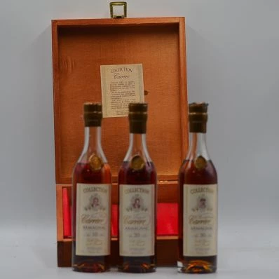Carrere Armagnac Collection Set 10, 20 & 30 Year Old Bottles 3 x 20cl