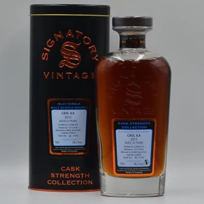 Caol Ila 10 Year Old Cask Strength Whisky 2010 Signatory Vintage