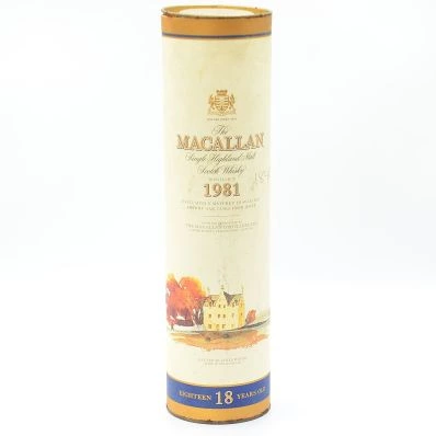 Macallan 18 Year Old Single Malt Whisky 1981